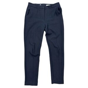 Hugo Boss Trousers Women's 6 Black Slim Tapered Leg Stretch Dress Pants Cotton